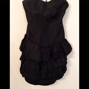 Vintage black cocktail dress. Young Lady of New York